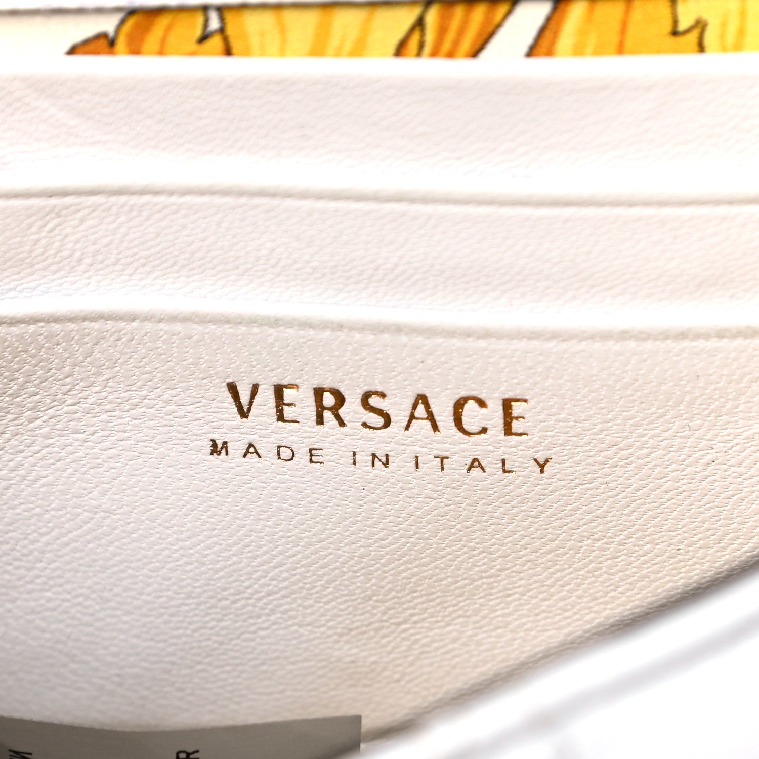 Versace Nappa Quilted Virtus Evening Bag White 6 of 15