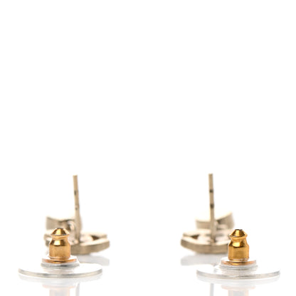 Chanel Crystal CC Drop Earrings Gold 3 of 5