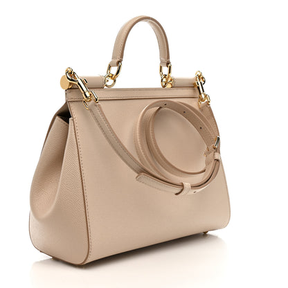 Dolce & Gabbana Dauphine Medium Miss Sicily Satchel Rosa Carne 3 of 10