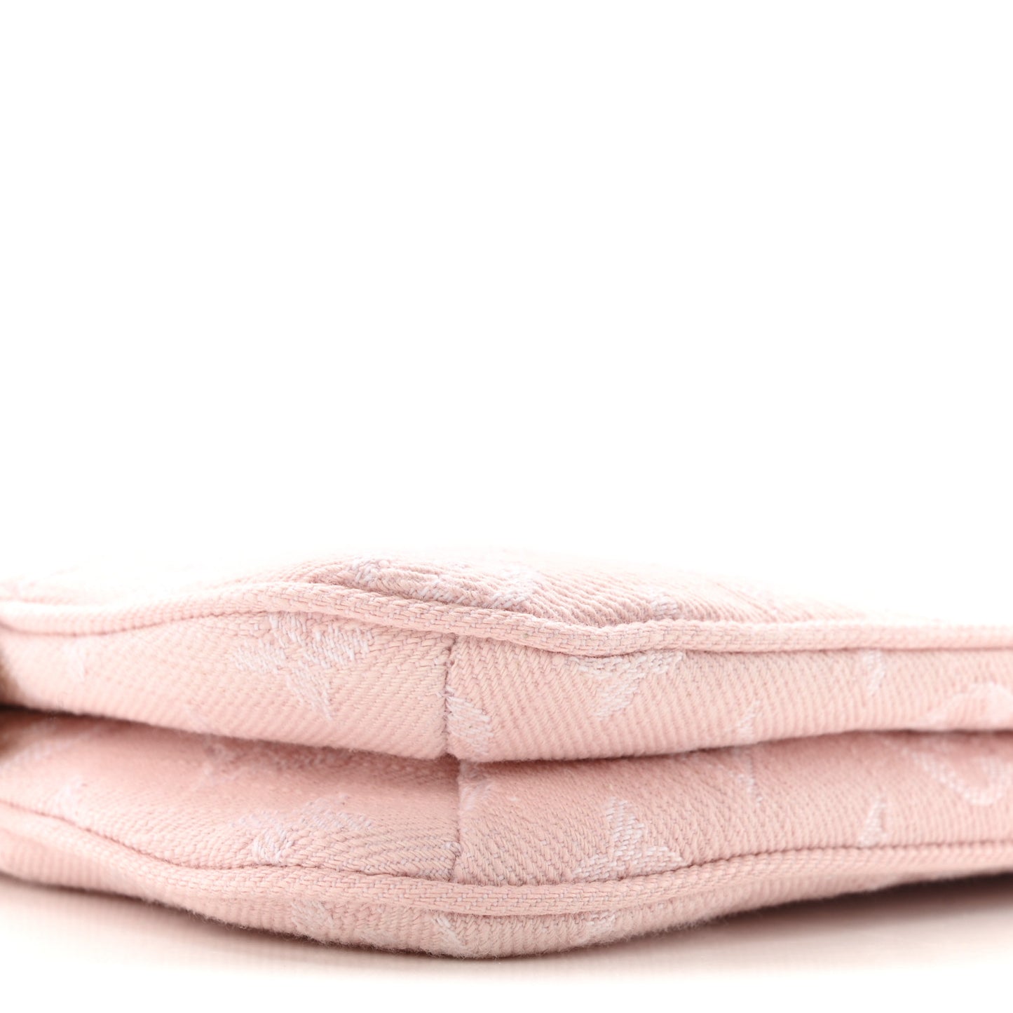 Monogram Denim Liv Pochette Washed Pink