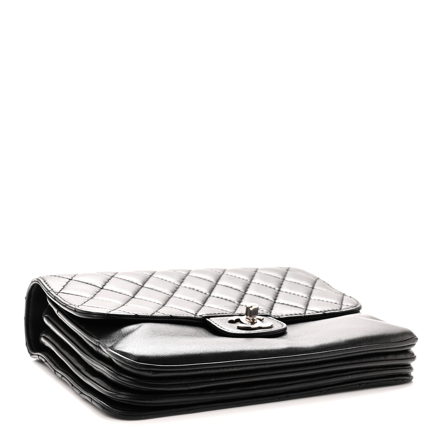 Chanel Calfskin Medium Clam's Pocket Flap Black 4 of 10
