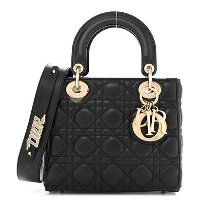 Christian Dior Lambskin Cannage Small My ABCDior Lady Dior Black 1 of 10