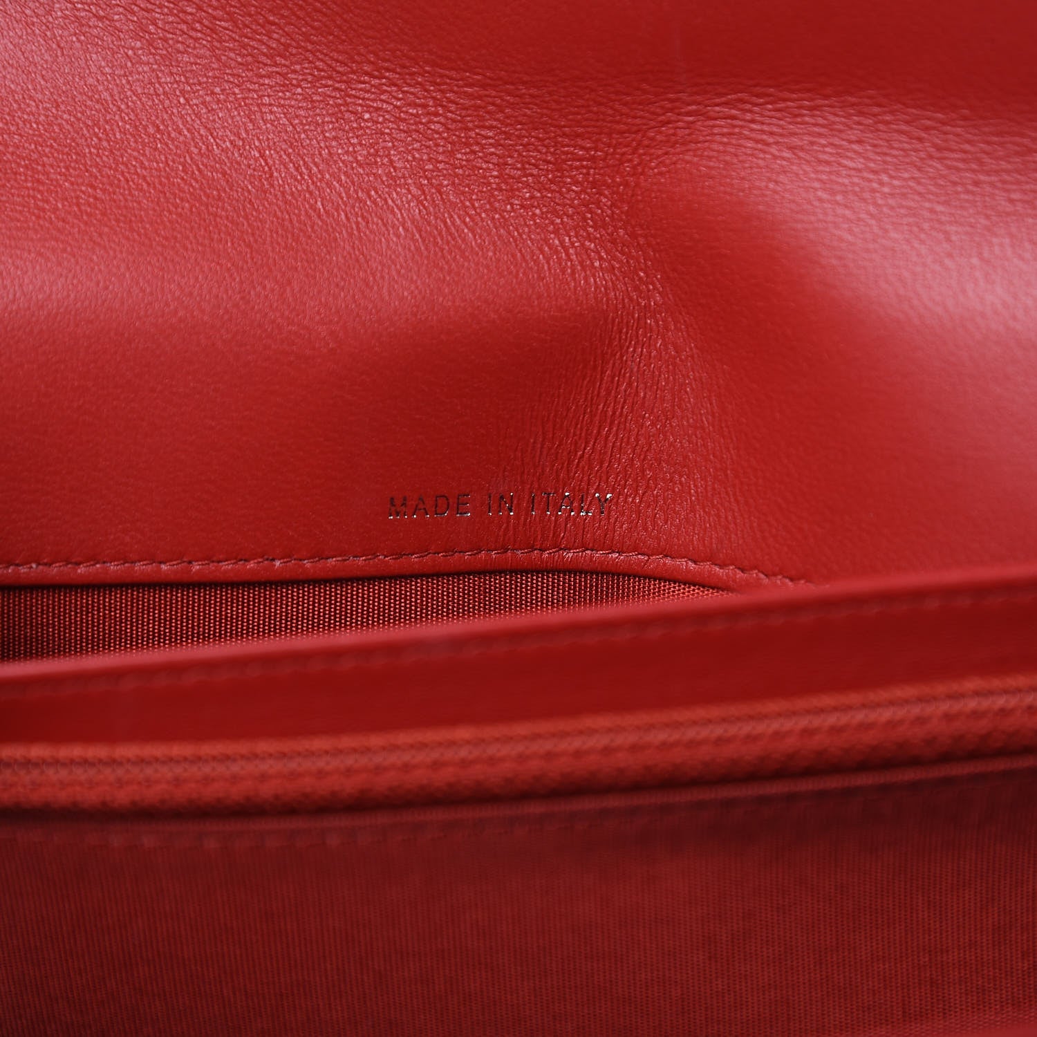 Chanel Lambskin Quilted Boy Wallet On Removable Chain WOC Red 6 of 10