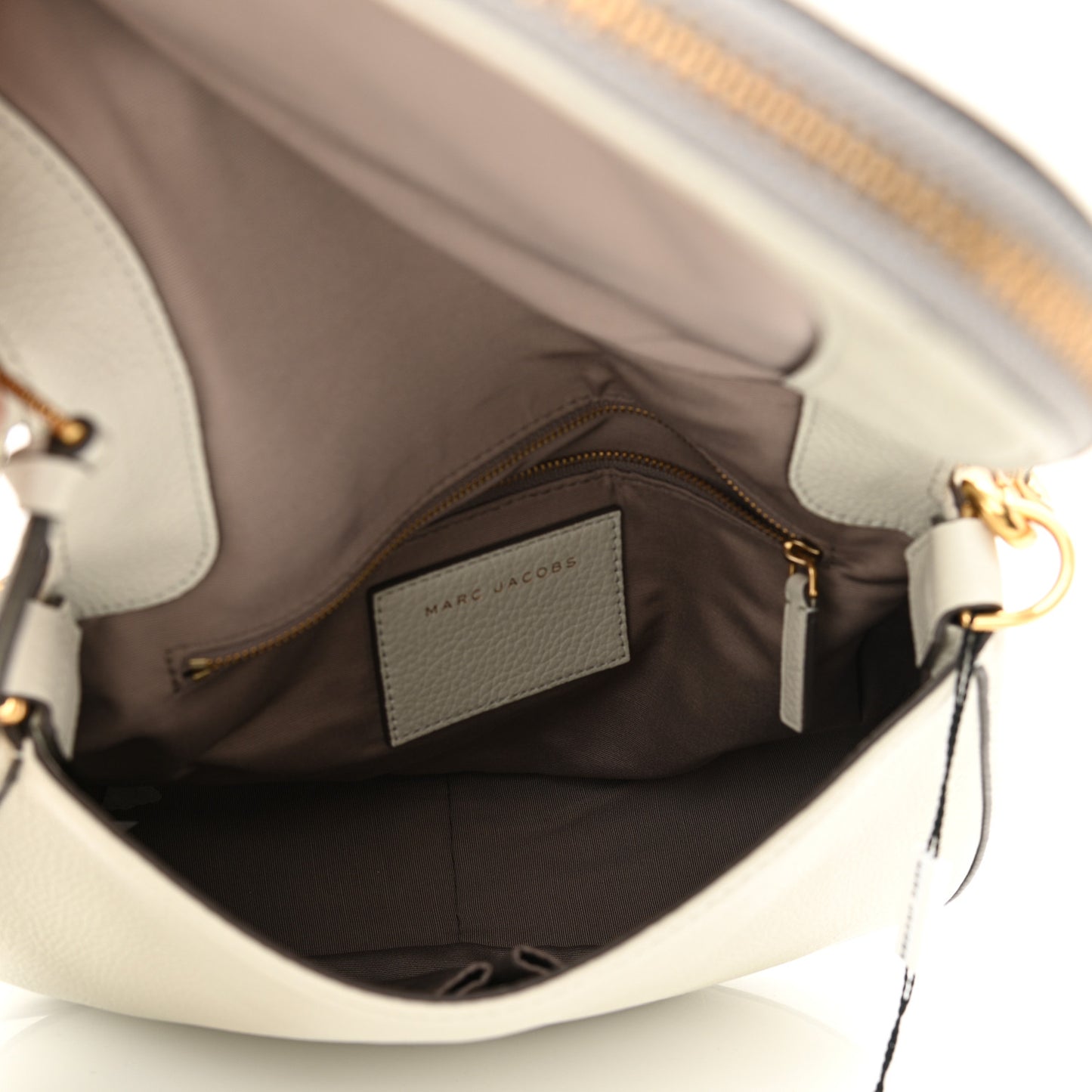 Pebbled Calfskin Recruit Nomad Crossbody White