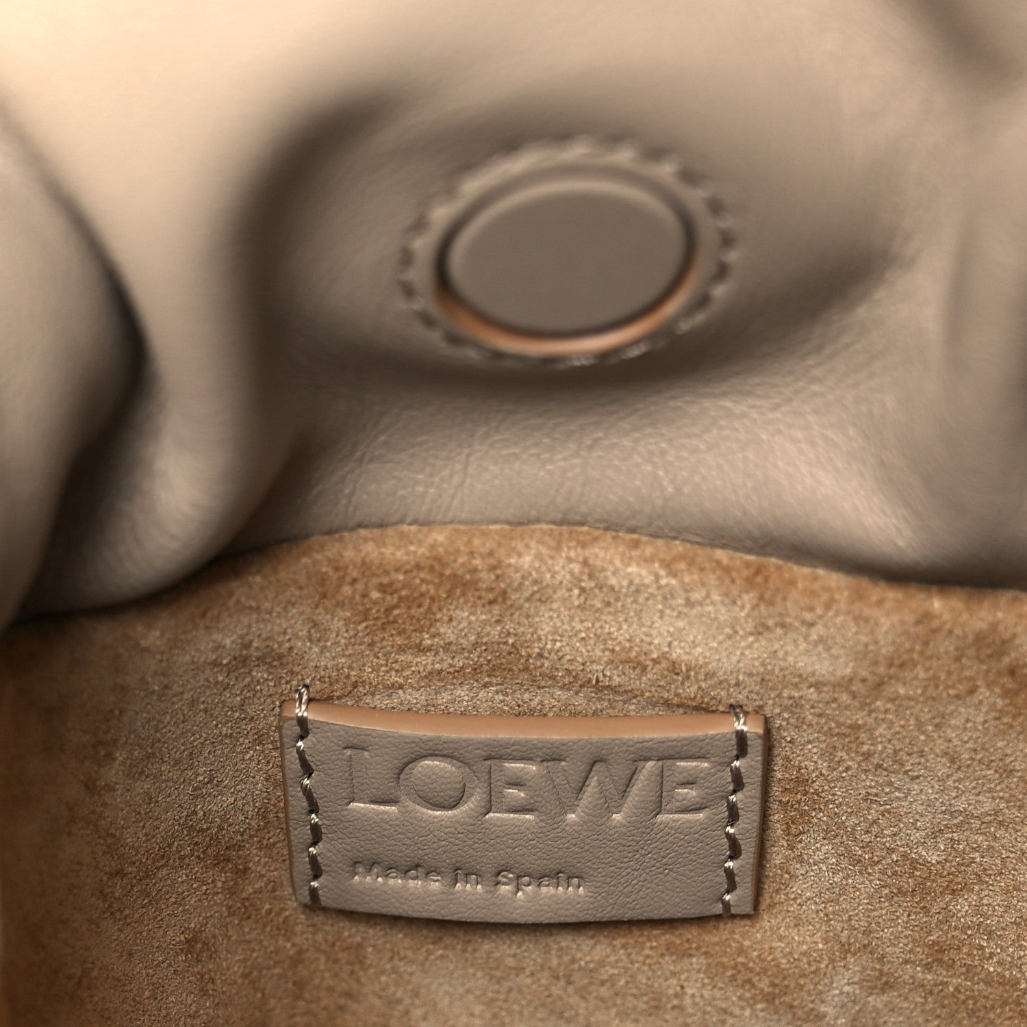Loewe Calfskin Mini Flamenco Knot Clutch Sand 6 of 10