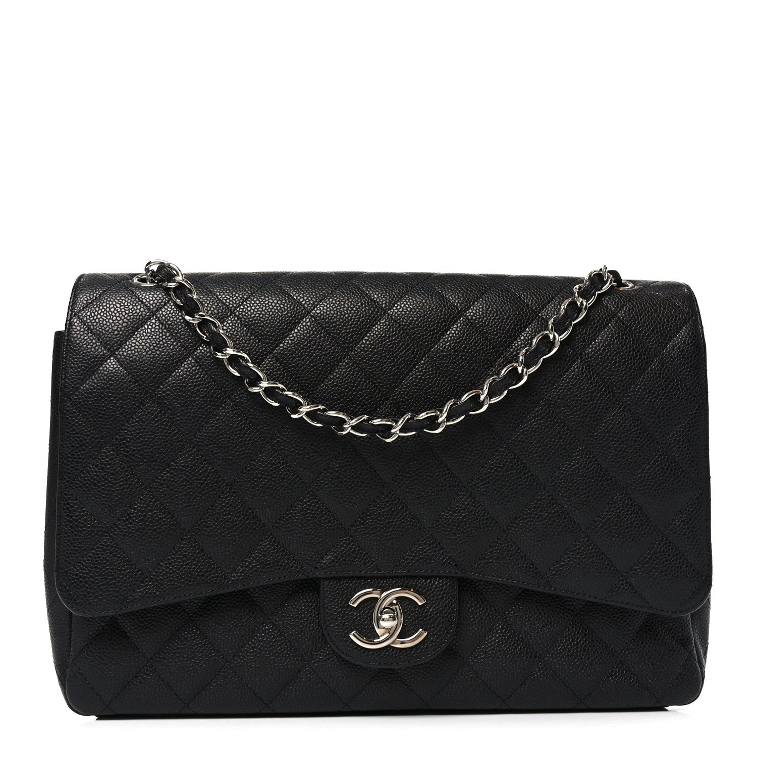 Chanel Caviar Quilted Maxi Double Flap Black 1 of 11
