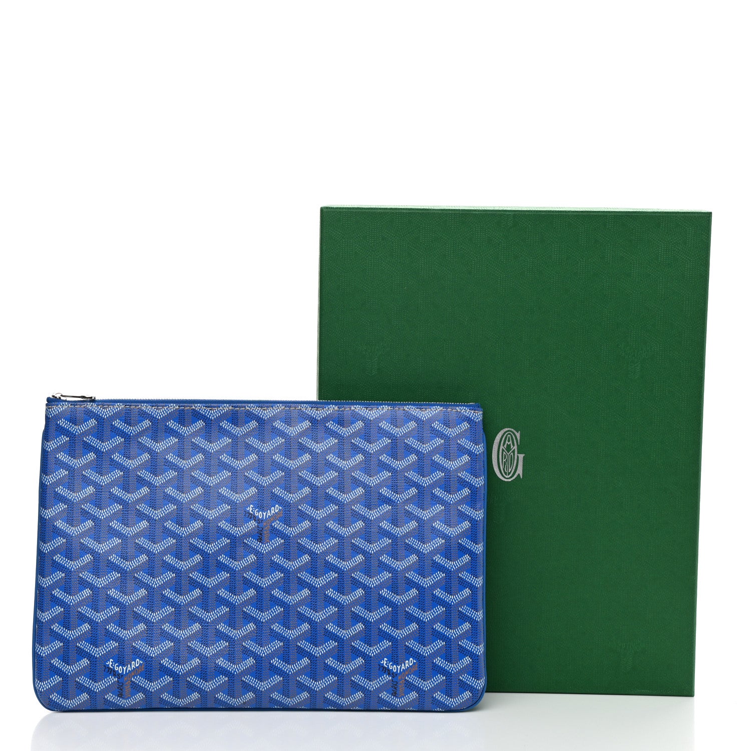 Goyard Goyardine Senat Pochette MM Sky Blue 7 of 7