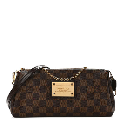 Louis Vuitton Damier Ebene Eva Clutch 1 of 8