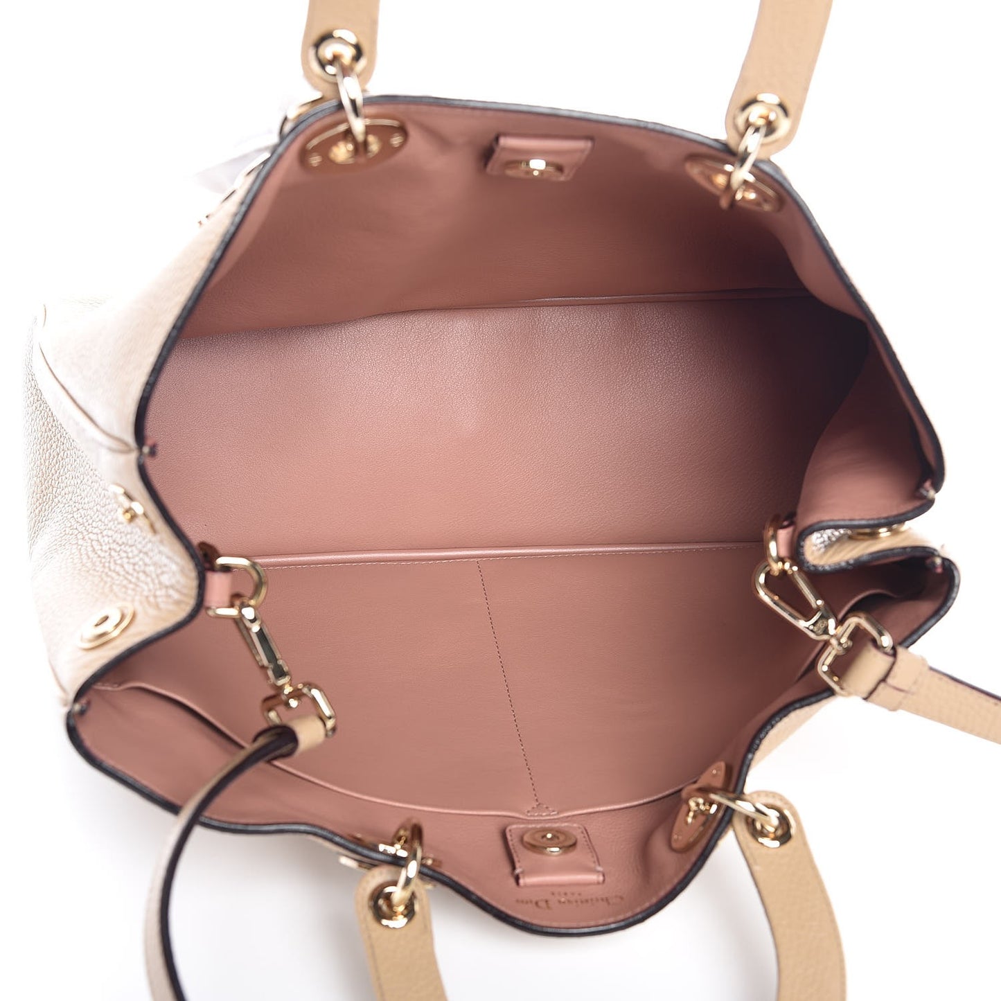 Bullcalf Large Diorissimo Tote Beige Petale