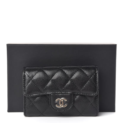 Chanel Caviar Quilted Classic 4 Key Holder Wallet Black 9 of 9