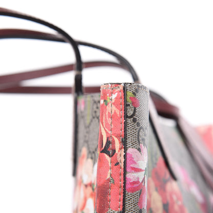 Gucci GG Supreme Monogram Blooms Medium Reversible Tote Beige Multicolor Dry Rose 11 of 12