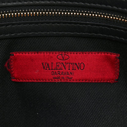 Valentino Garavani Vitello Rockstud Dome Shopper Black 6 of 11