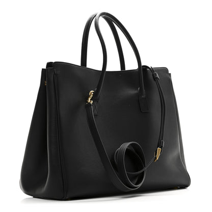 Balenciaga Smooth Calfskin Hampton Carry All Bag Black 3 of 9