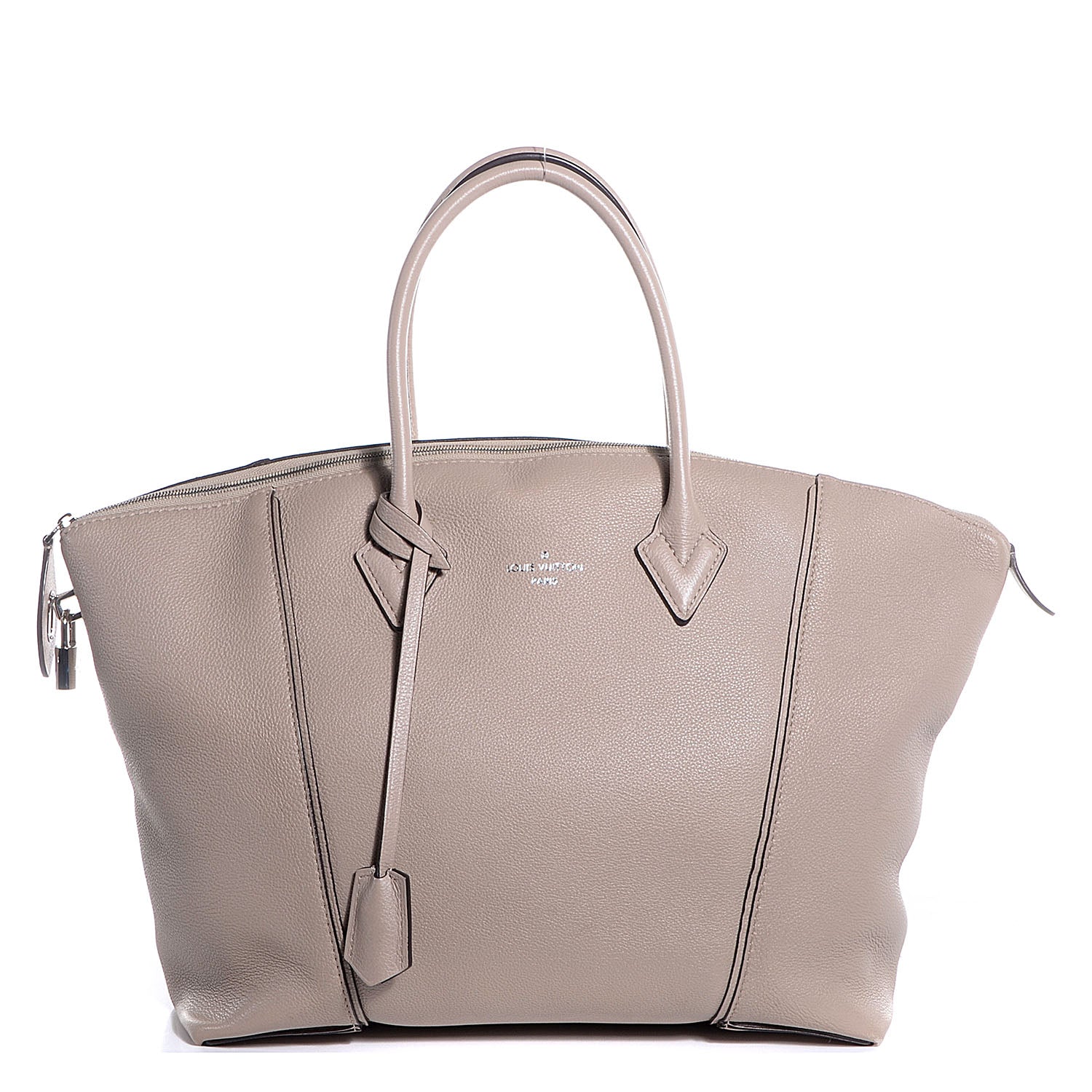 Louis Vuitton Veau Cachemire Soft Lockit MM Galet 1 of 9