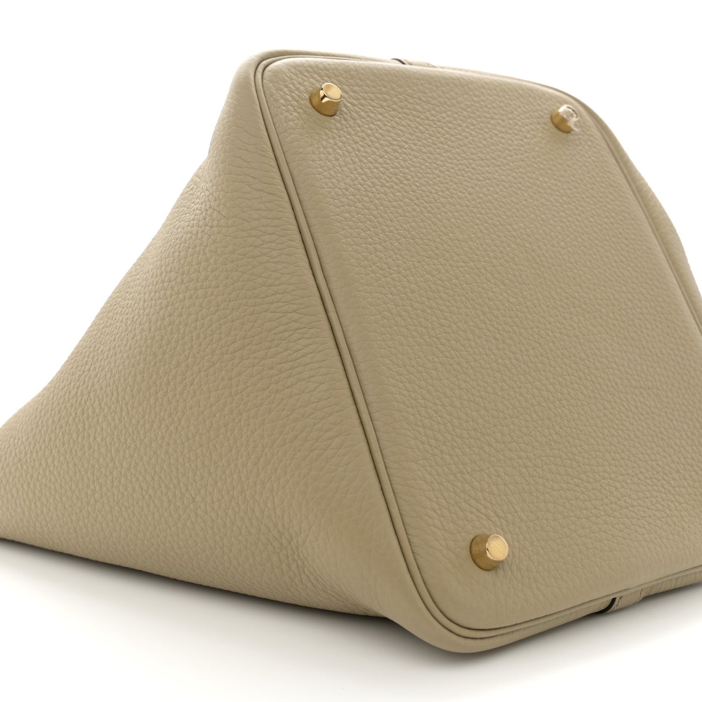 Taurillon Clemence Picotin Lock 22 MM Beige Marfa