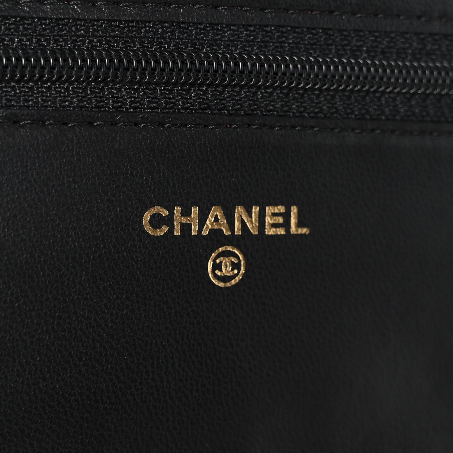 Chanel Lambskin Quilted Wallet On Chain WOC Black 6 of 12