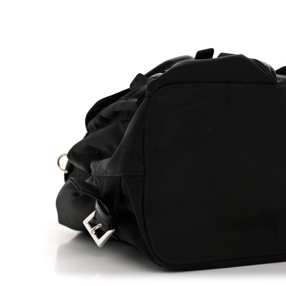 Prada Re-Nylon Vela Saffiano Medium Backpack Black 10 of 13