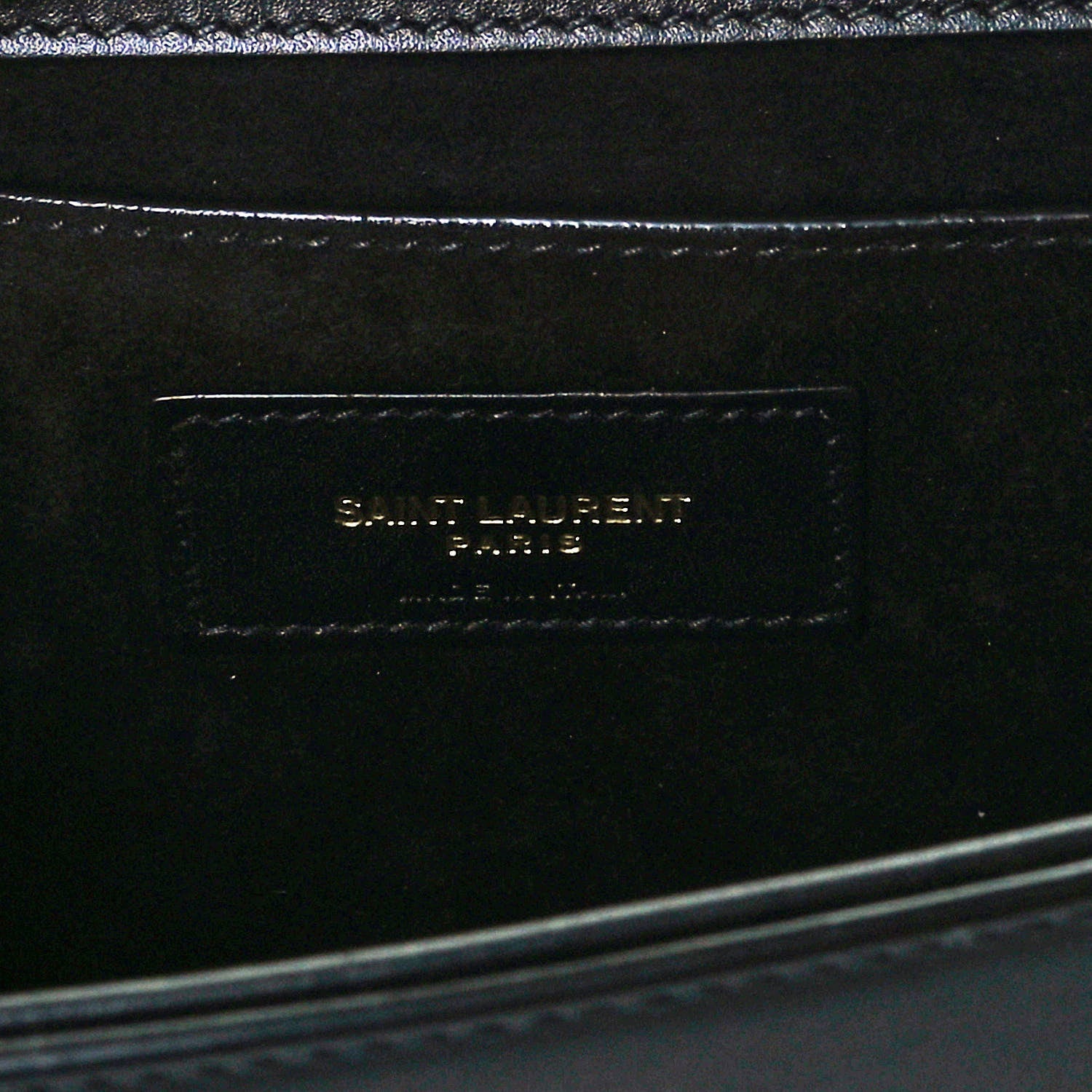 Saint Laurent Smooth Calfskin Medium Classic Monogram Kate Tassel Satchel Black 6 of 10