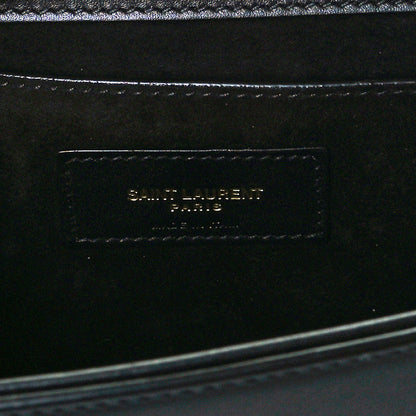 Saint Laurent Smooth Calfskin Medium Classic Monogram Kate Tassel Satchel Black 6 of 10