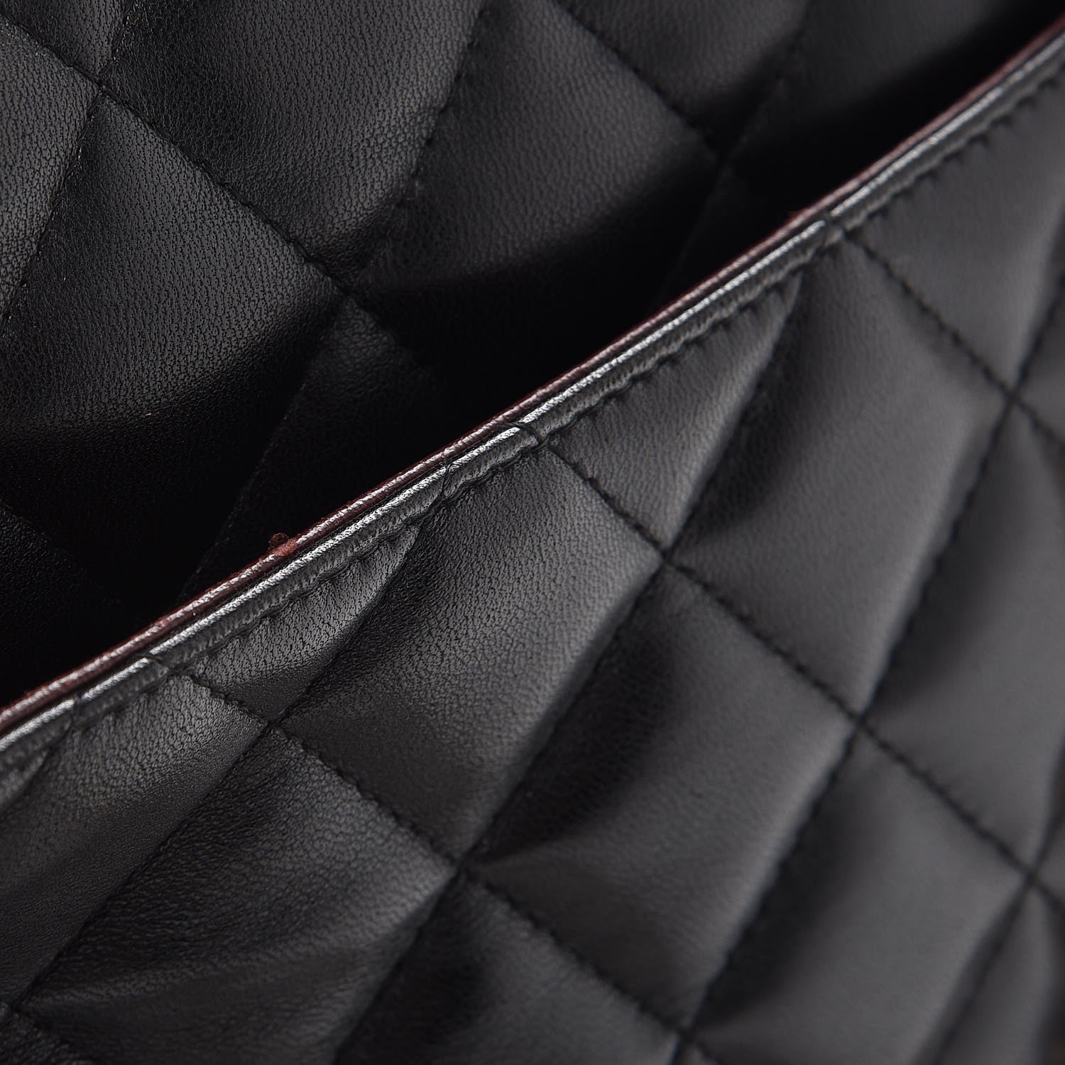 Chanel Lambskin Quilted Jumbo Double Flap Black 9 of 9