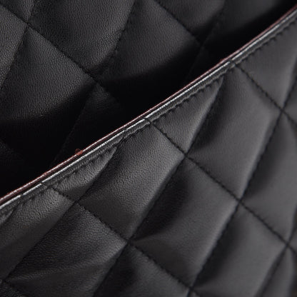 Chanel Lambskin Quilted Jumbo Double Flap Black 9 of 9