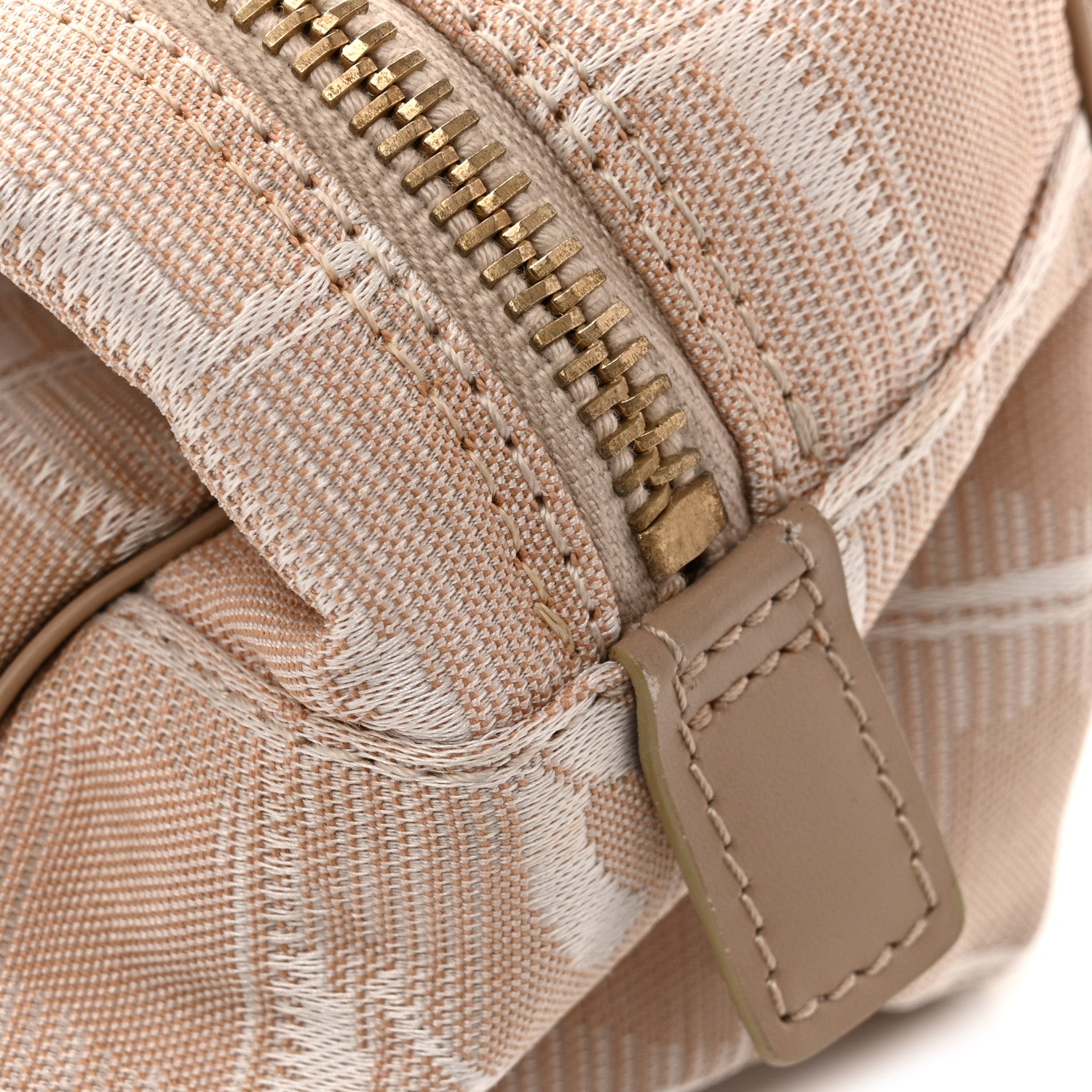 Chanel Nylon Travel Bowler Beige 11 of 14