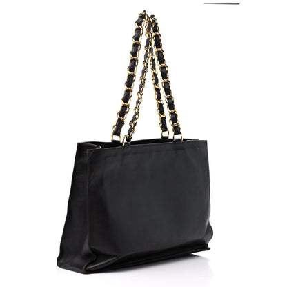 Chanel Lambskin CC Tote Brown 3 of 18