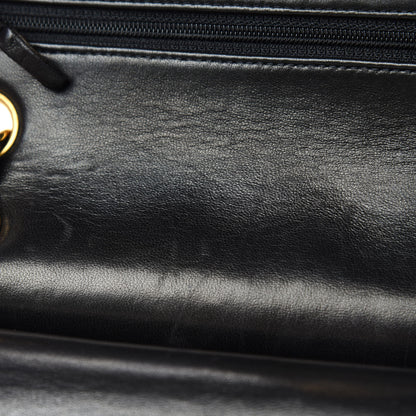 Chanel Lambskin Quilted Medium Double Flap Black 8 of 16