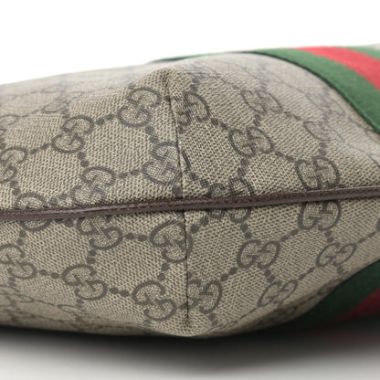 Gucci GG Supreme Monogram Web Small Ophidia Half Moon Hobo Brown 8 of 16