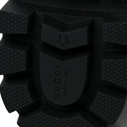 Gucci Nappa Frances GG Matelasse Platform Combat Boots 38.5 Black 6 of 6