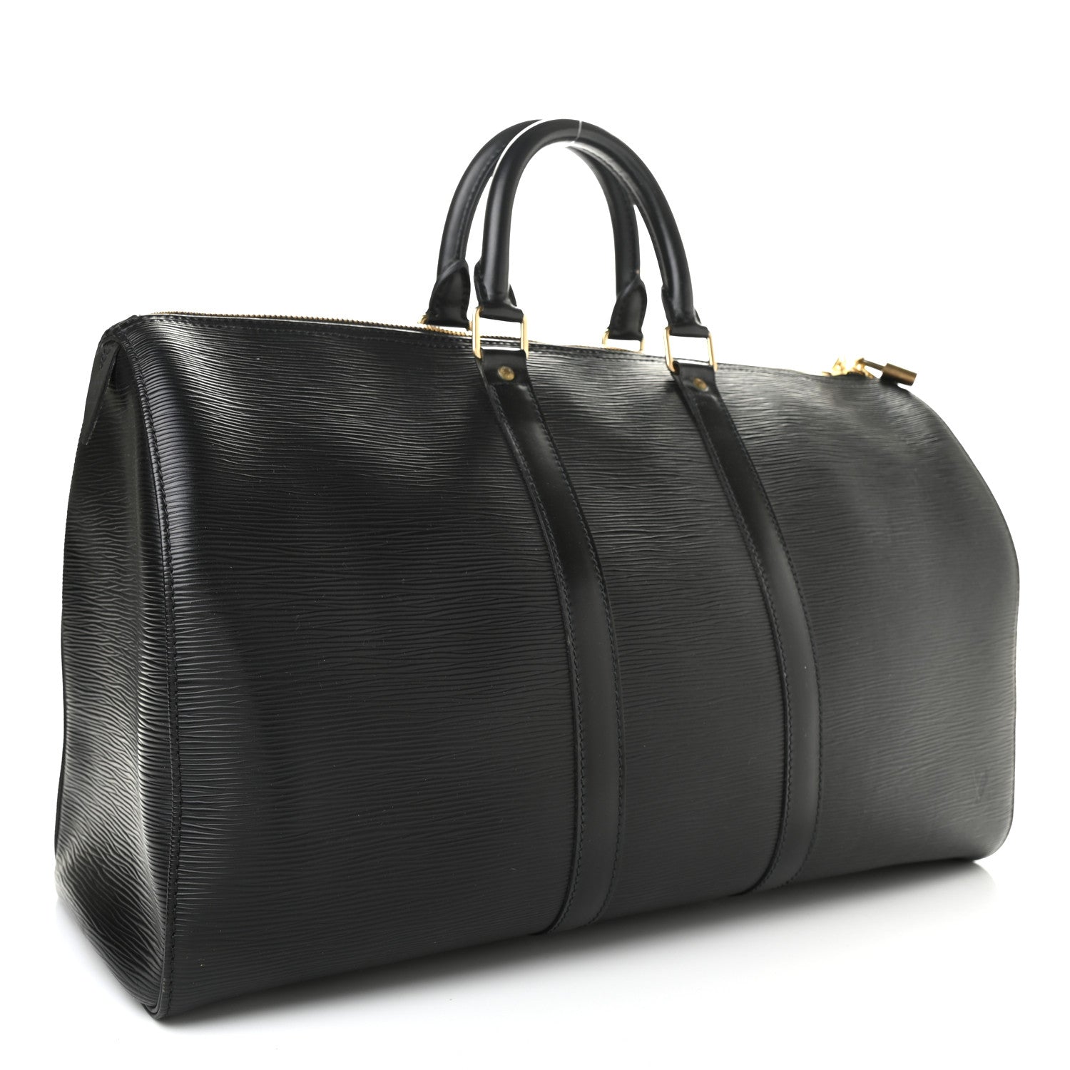Louis Vuitton Epi Keepall 45 Black 3 of 26