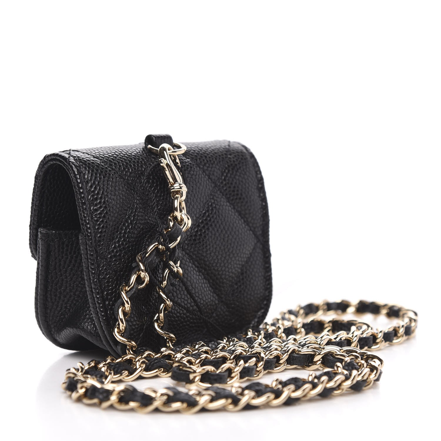 Chanel Caviar Quilted Airpods Pro Case Black 3 of 9