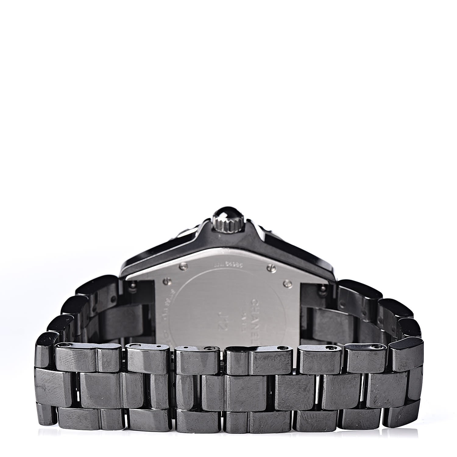 Chanel Stainless Steel Ceramic Emerald 38mm J12 Automatic Watch Black 4 of 7