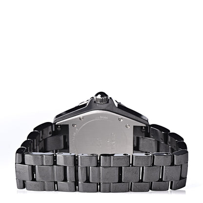 Chanel Stainless Steel Ceramic Emerald 38mm J12 Automatic Watch Black 4 of 7