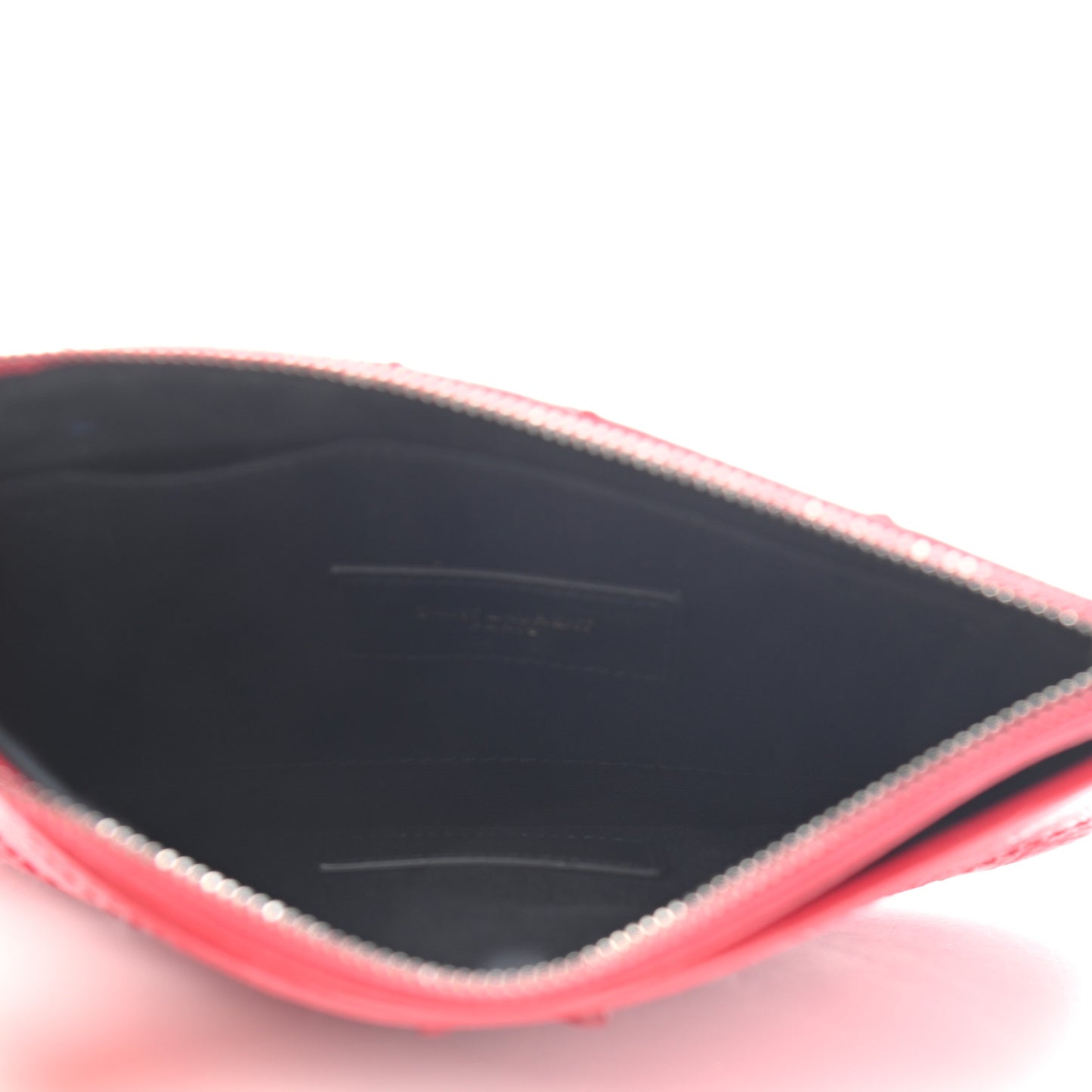 Crinkled Calfskin Matelasse Niki Bill Pouch Red