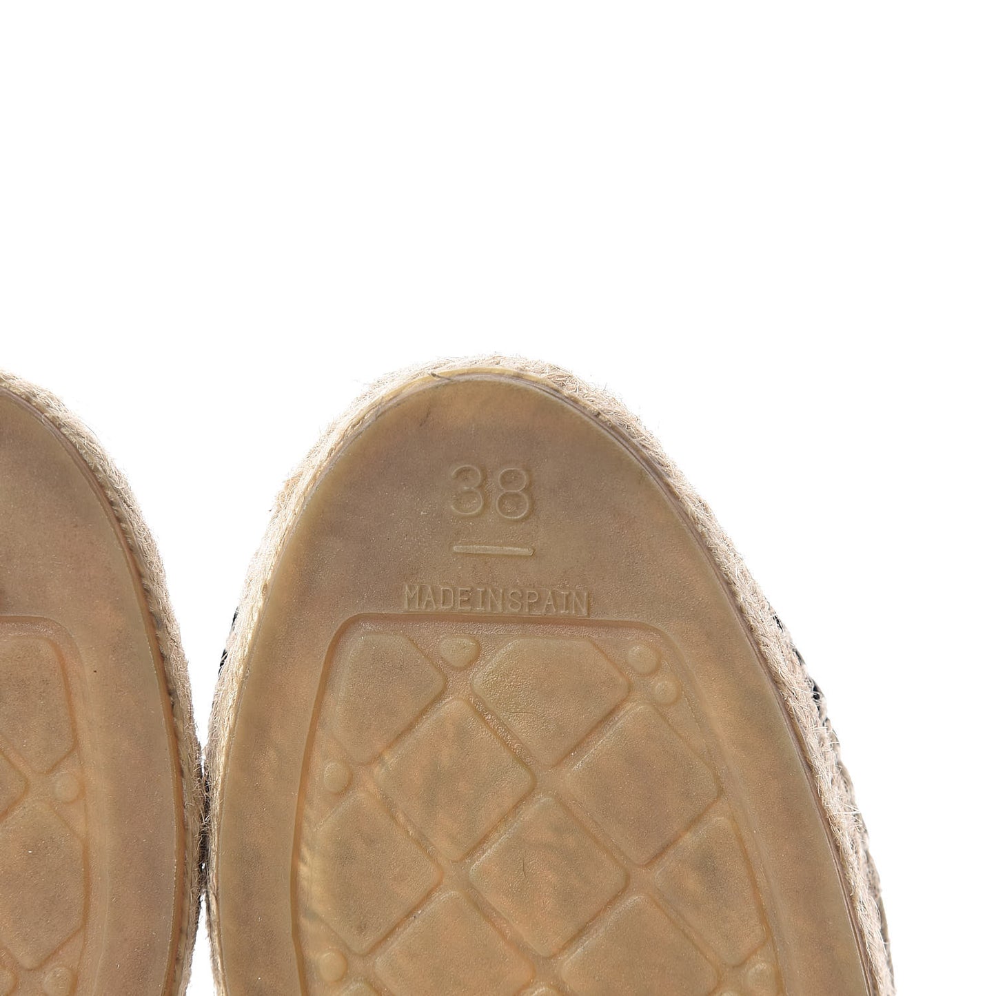 Suede Pearl CC Espadrilles 38 Beige Black