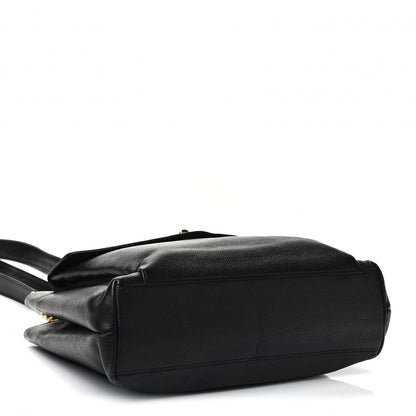 Chanel Caviar Flap Shoulder Bag Black 3 of 4