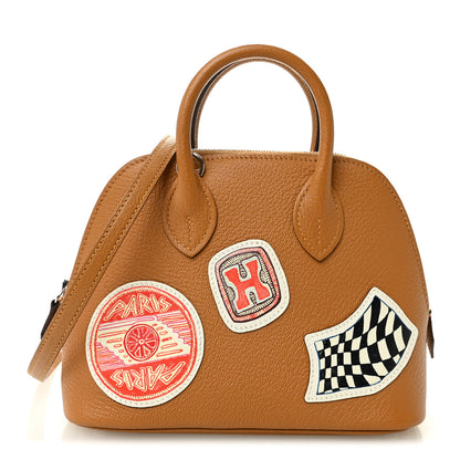 Hermes Chevre Mysore Pique Colle Mini 1923 Bolide Caramel Multicolor 1 of 10