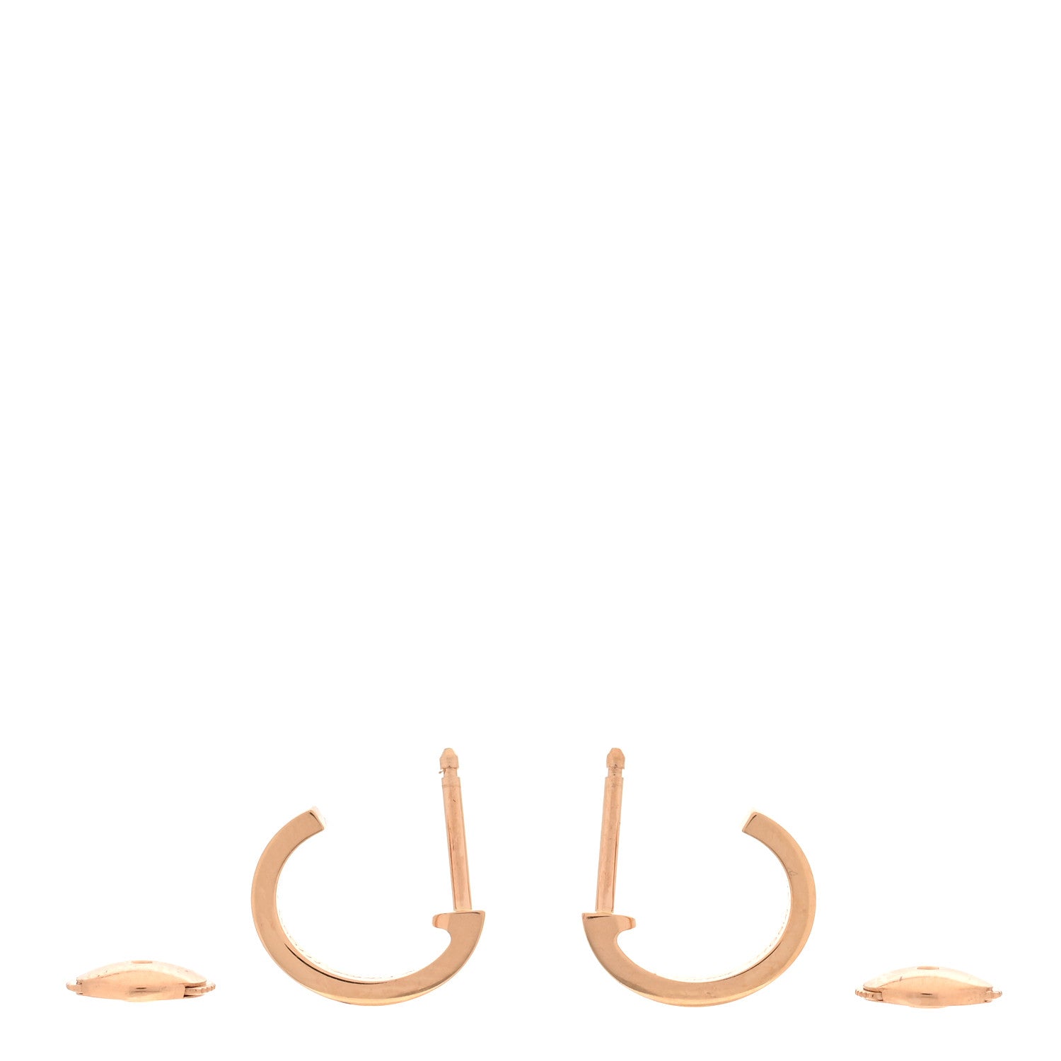 Cartier 18K Pink Gold Small LOVE Hoop Earrings 3 of 5