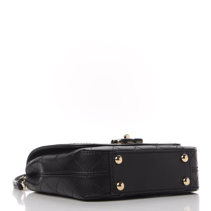 Chanel Calfskin Stitched Small Covered CC Flap Bag Black 4 of 11