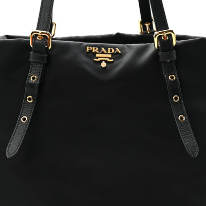 Prada Tessuto Nylon Saffiano Tote Black 8 of 10