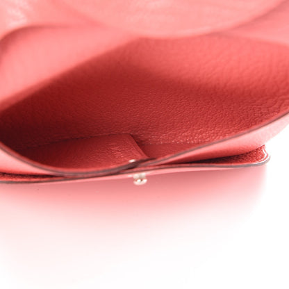 Hermes Chevre Mysore Bastia Coin Purse Rose Ete 5 of 8