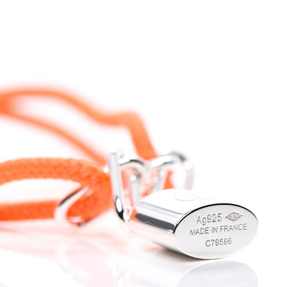 Louis Vuitton Sterling Silver Virgil Abloh Lockit Adjustable Cord Bracelet Orange 3 of 3