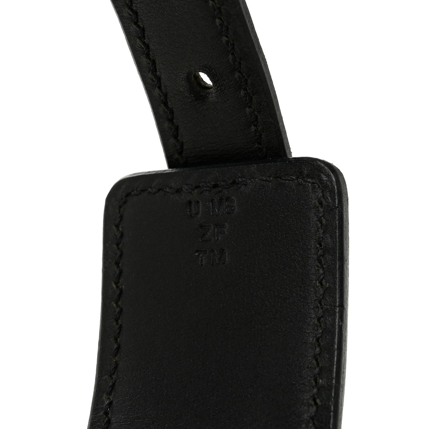 Hermes Natural Bridle Studded Punch Dog Collar M Black 4 of 5