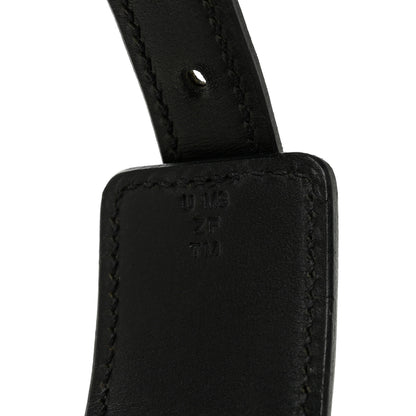 Hermes Natural Bridle Studded Punch Dog Collar M Black 4 of 5