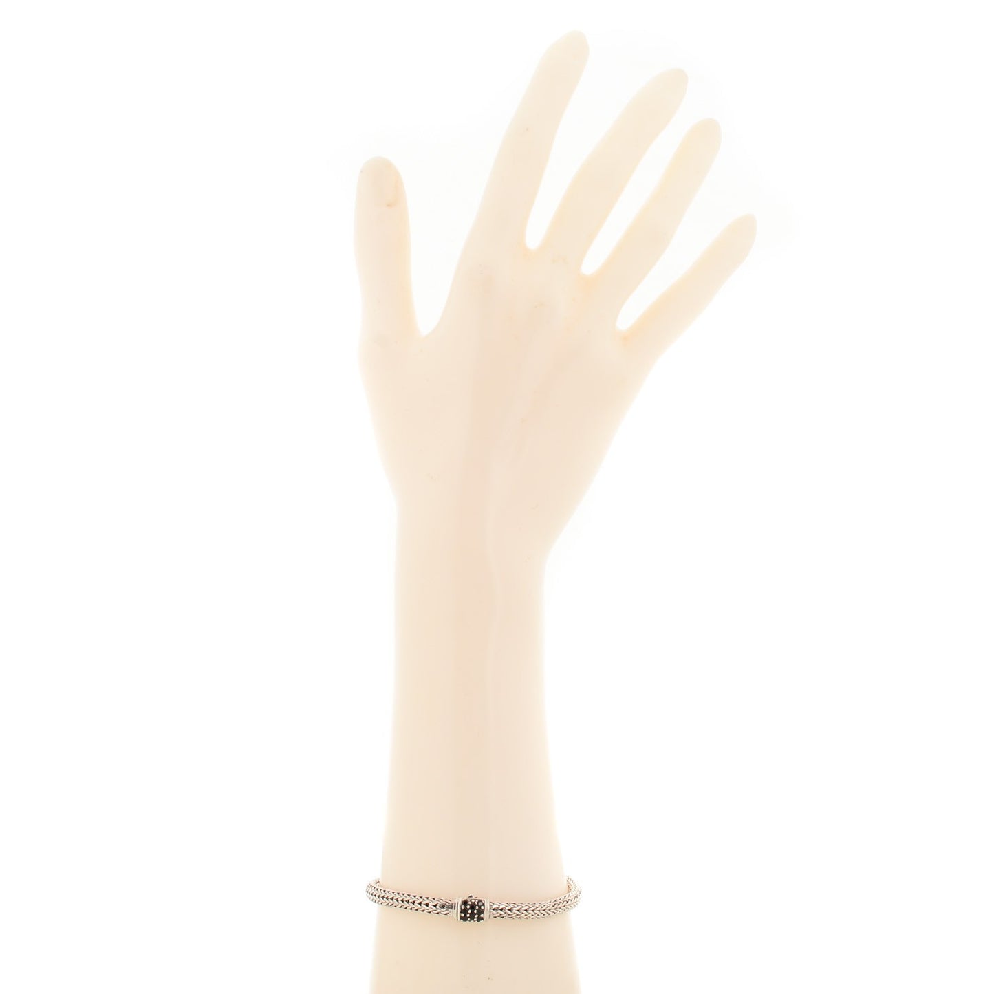 Sterling Silver Black Sapphire 5mm Classic Chain Bracelet