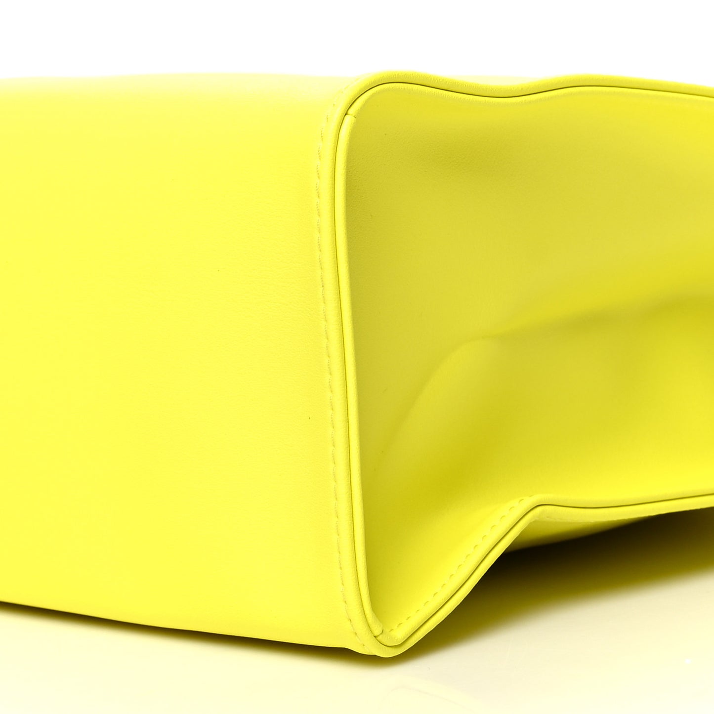 Vegan Leather Medium Shopping Bag Margarine
