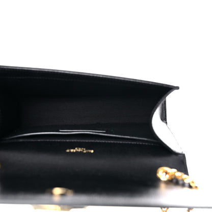 Saint Laurent Grain De Poudre Small Monogram Kate Satchel Black 4 of 8