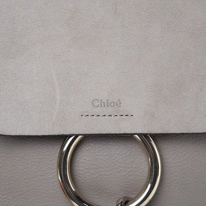 Chloe Suede Calfskin Medium Faye Backpack Motty Grey 10 of 13