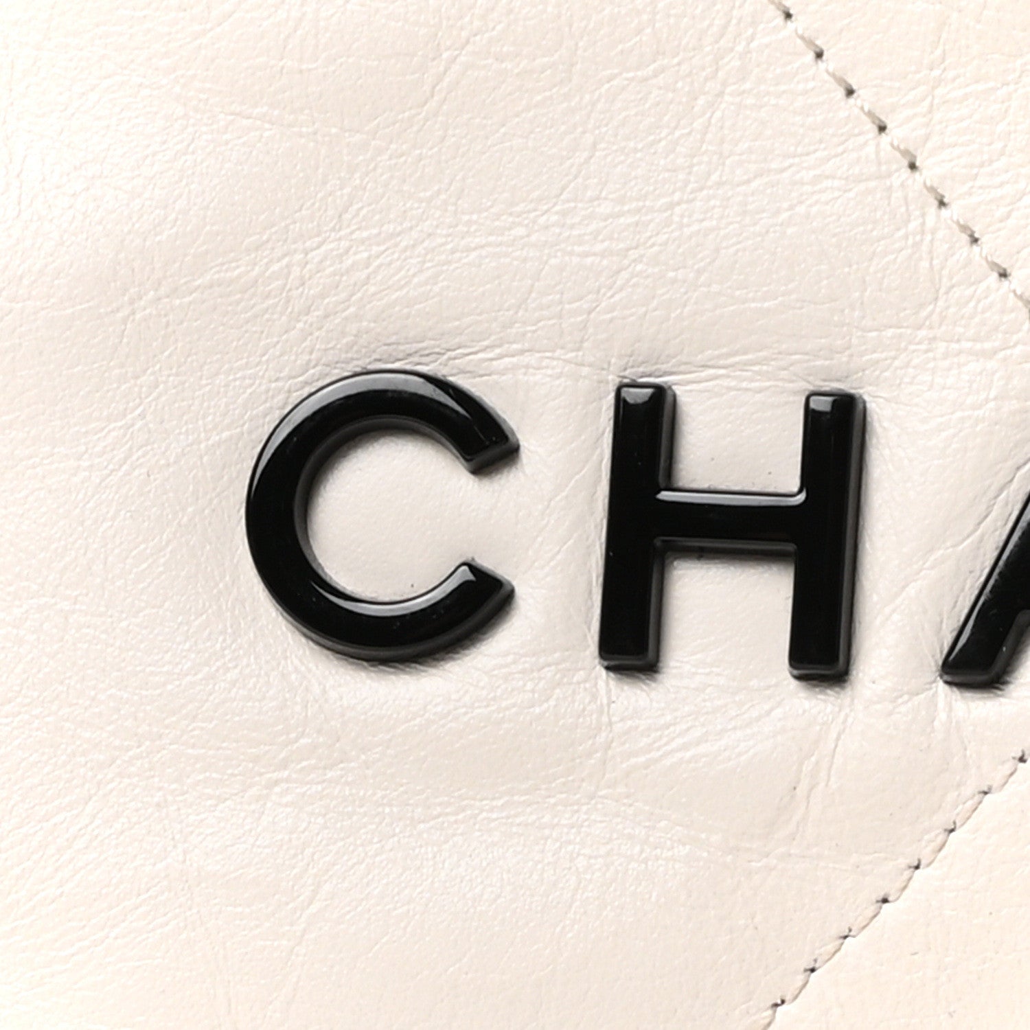 Chanel Shiny Calfskin Quilted Small Chanel 22 White Black 9 of 11
